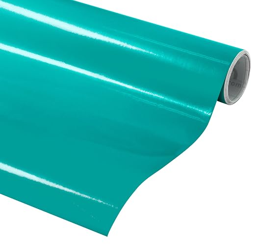 VViViD DECO65 Turquoise Gloss Permanent Adhesive Craft Vinyl