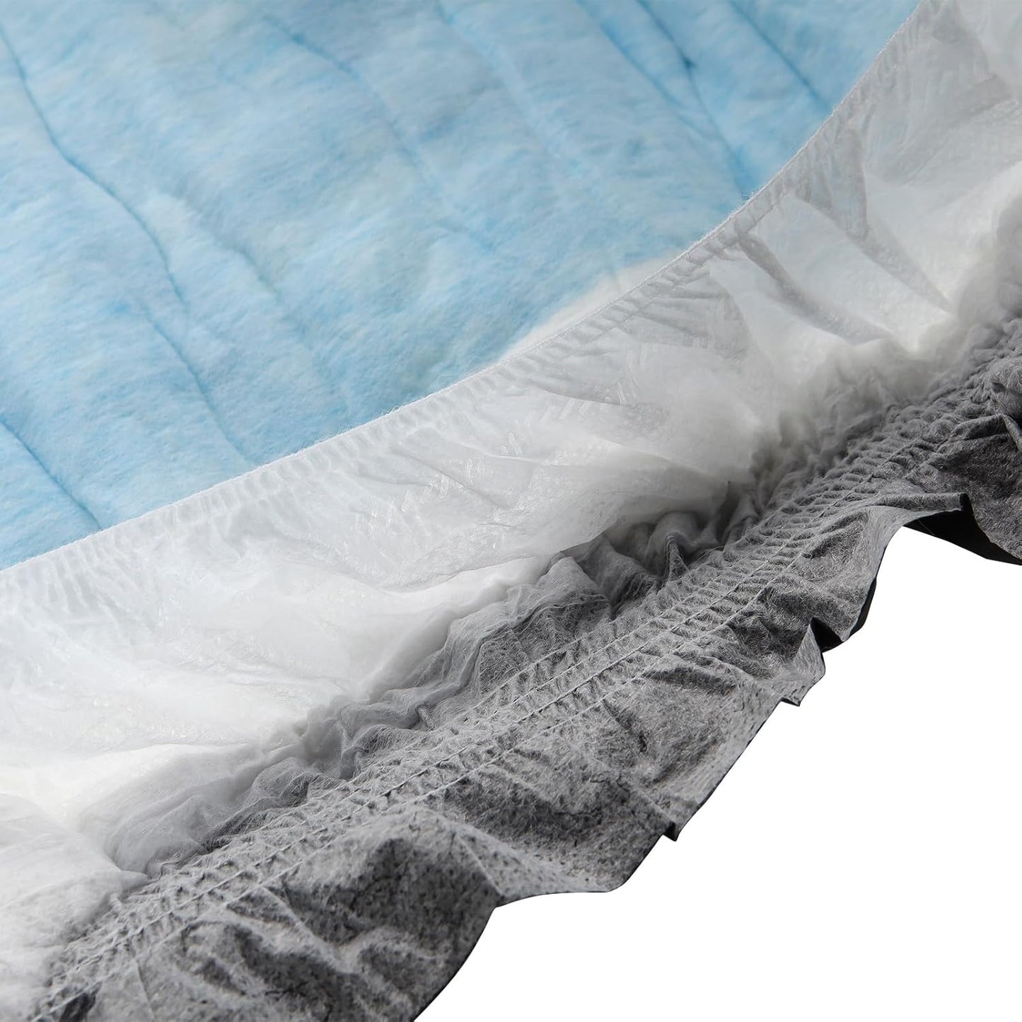 CutiePlusU Disposable Adult Diaper Heavy Absorption Dry Surface Adult Diapers All Night- Black 10 Pieces(Large 37"-47")