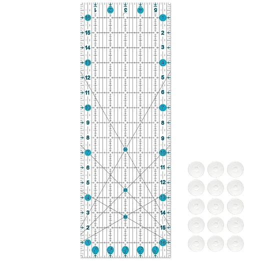 Sewing Ruler, 6“ * 17” Quilting Rulers, Acrylic Ruler, Cutting Ruler