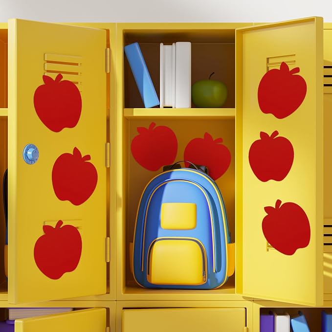 Ireer 48 Pcs Foam Apple Cut Outs Red Apples Shapes Cutouts Bulletin Board
