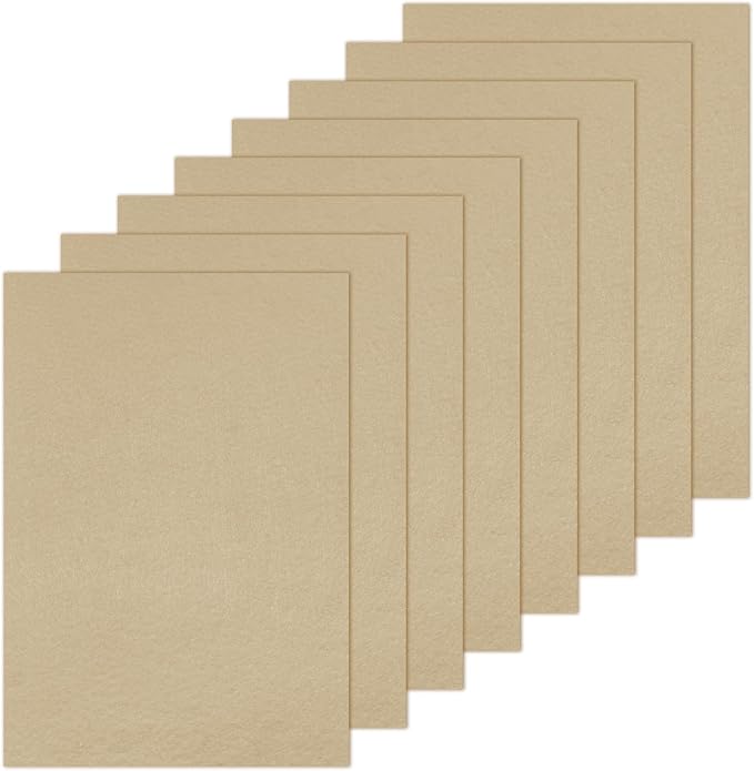 Luomorgo 8 Pcs Stiff Felt, 8 x 12 Inch, 2mm Thick,