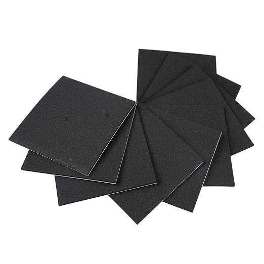 MAGZO 10Pcs Adhesive Foam Padding 1/8 in Thick X 4 in X 4 i | Closed Cell