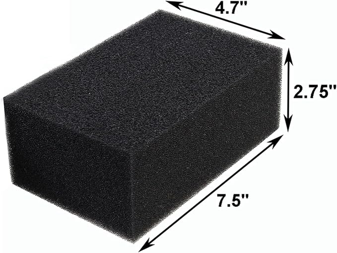 AQUANEAT 2 Pack Aquarium Bio Sponge Filter Media Pad Cut-to-Size Open Cell Foam