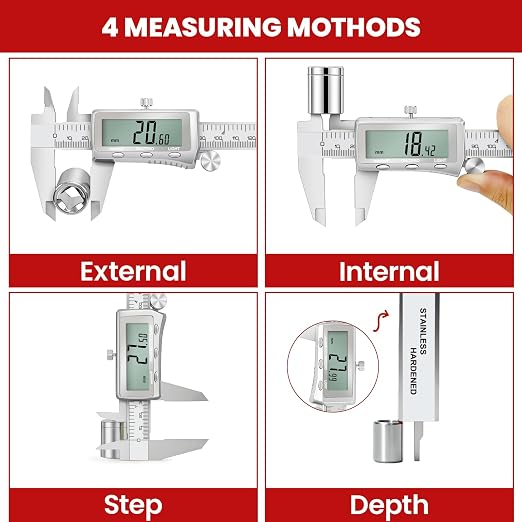 Digital Caliper, Rechargeable Calipers 12 inch