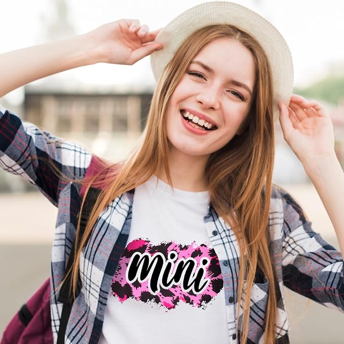 Tintnut Pink Leopard Heat Transfer Vinyl, easy cut & weed, stretch washable