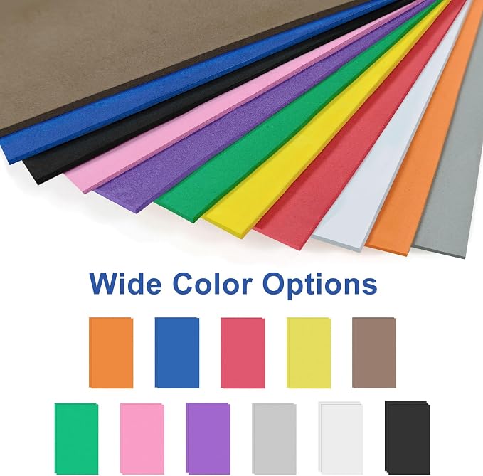 24Pcs 3mm 3D EVA Foams Embroidery: 5.92x9in Embroidery Foam