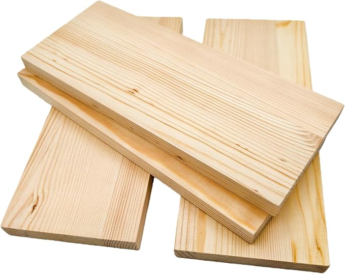 4PCS Rectangle Wood Boards Unfinished Wood Blocks