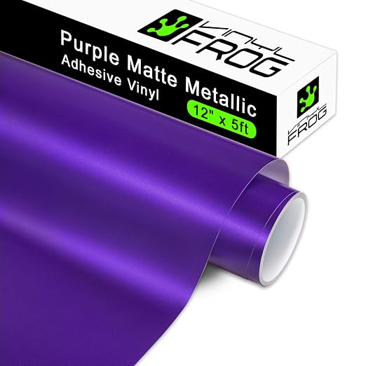 VINYL FROG Matte Metallic Adhesive Vinyl, Car and Other Stickers