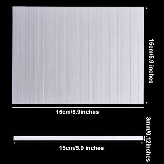 Outus 1000 Pcs Foam Strips 5.91'' x 0.12'' Double Sided Adhesive Foam Tape 3D