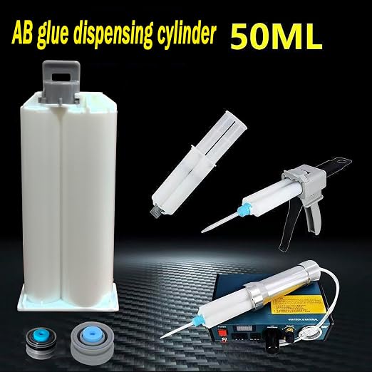 2 epoxy Resin Gun Barrels, 8 nozzles of 3 Different Specifications,