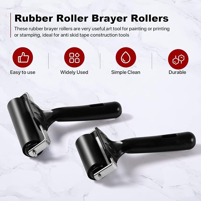 3 Pack Printmaking Brayers