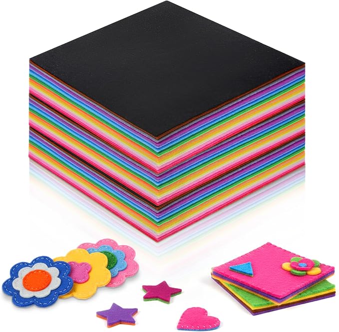 120 Pcs 12 x 12 Inch Felt Sheets