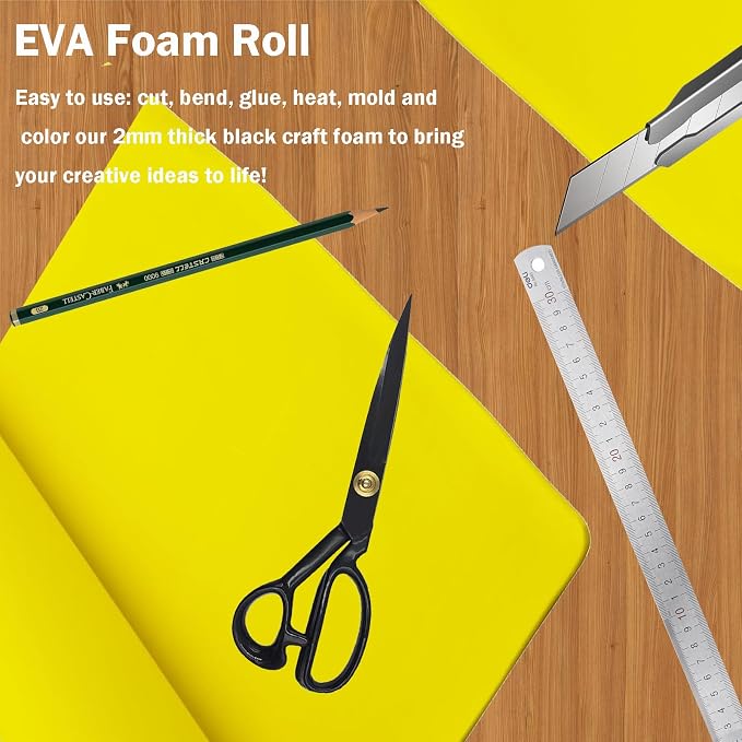 EVA Foam Roll | High Density 85kg/m3 | 2mm Thick | 48"x14" | Ideal