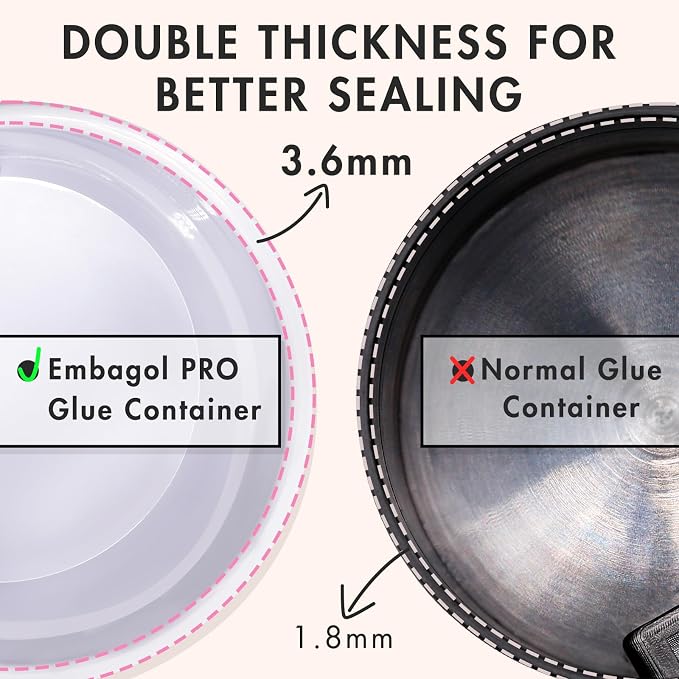 Eyelash Glue Storage Container Tank