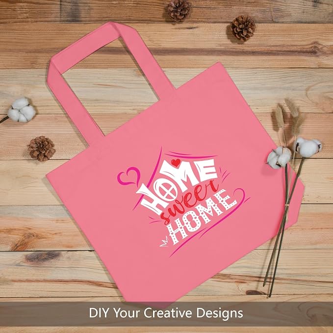 TOPDesign 1-Pack Super Strong Large 12oz Cotton Canvas Tote Bag, Reusable