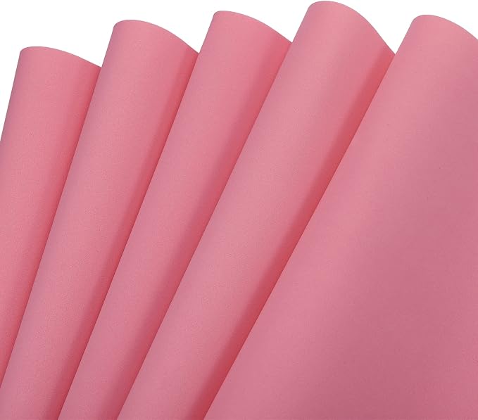 MECCANIXITY EVA Foam Sheets Pink 19.7 Inch x 17.7 Inch 0.8mm Thick Crafts Foam