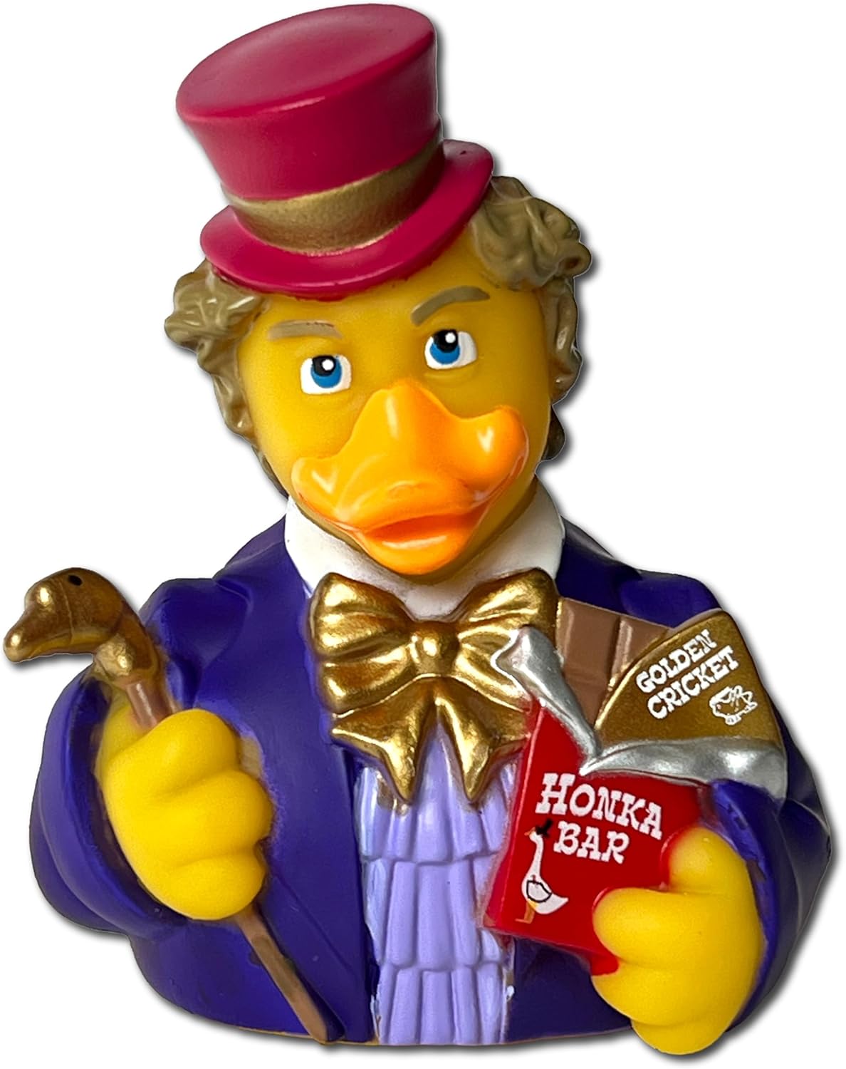 CelebriDucks - Bill-y Honka - Win The Golden Cricket - Floating Rubber Ducks - Collectible Bath Toy Gift for Kids & Adults of All Ages