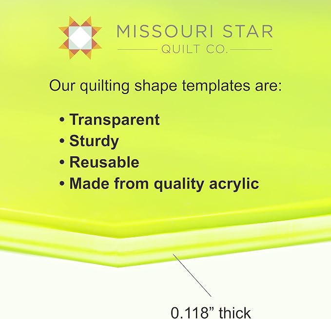 Acrylic Quilting Template, Tumbler