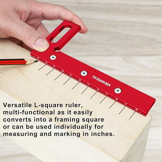 Large Carpenter Square 6.5''x5.79''Protractor Ruler