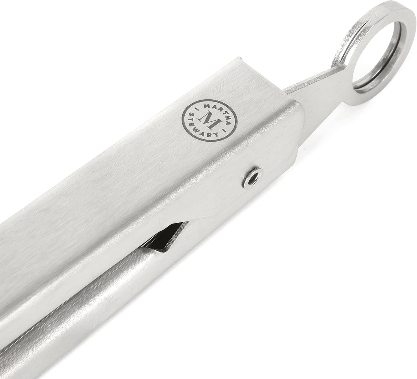 Martha Stewart Richburn 2-Piece Stainless Steel Tongs Set – 12-Inch and 9-Inch Kitchen Tongs for Grilling, Serving, and Cooking