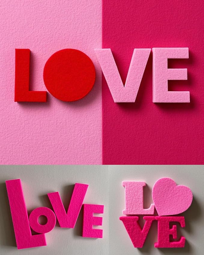 Pink Stiff Felt Sheets for Craftes