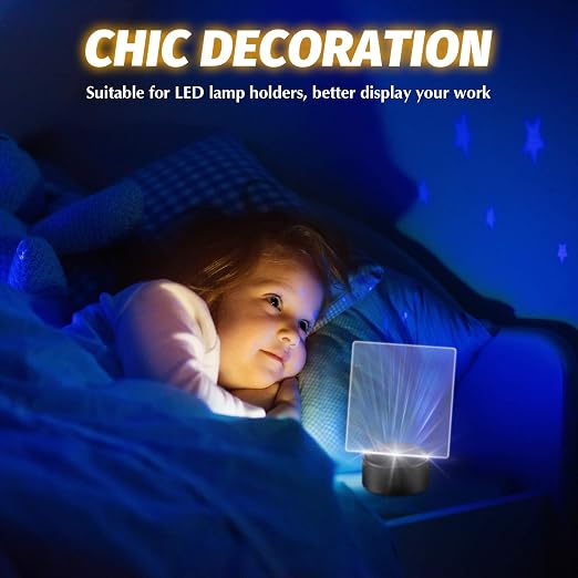 6 Pieces 2 mm Acrylic Sheet Transparent LED Film