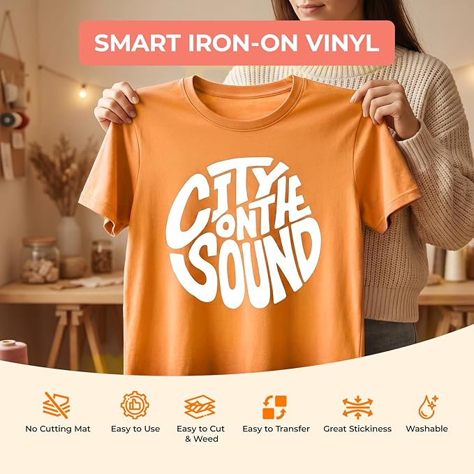 HTVRONT Smart Iron On Vinyl