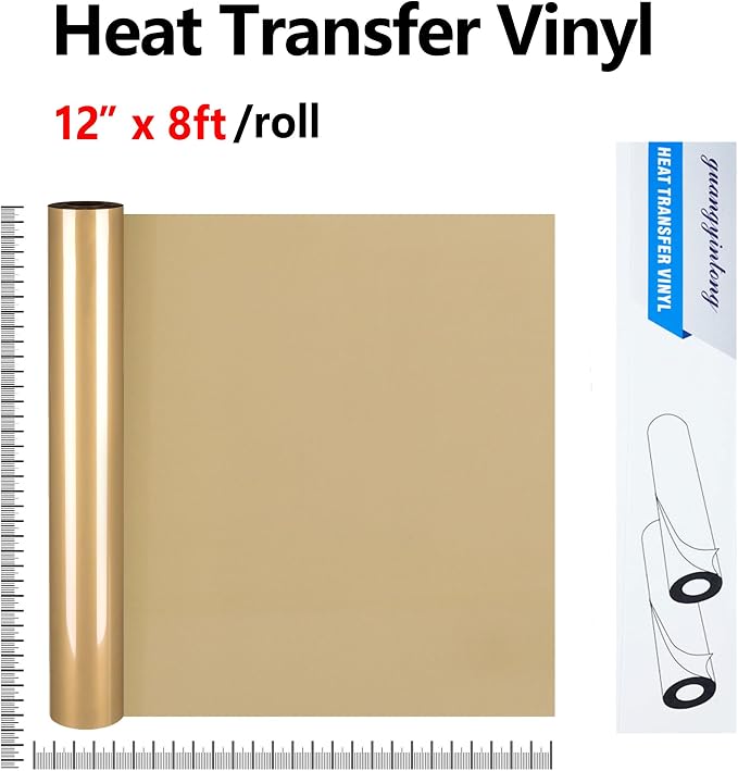guangyintong Soil Golden Heat Transfer Vinyl HTV Rolls