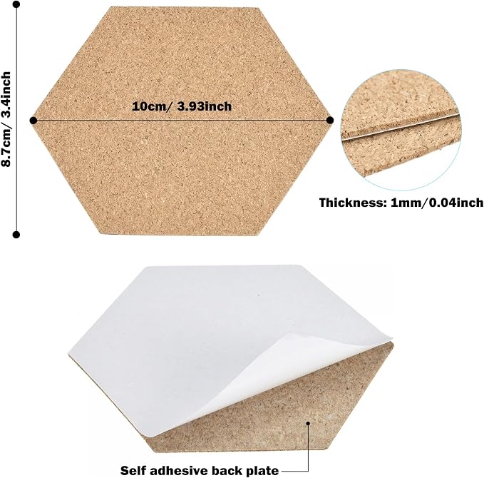 Self-Adhesive Mini Cork Tiles Mat