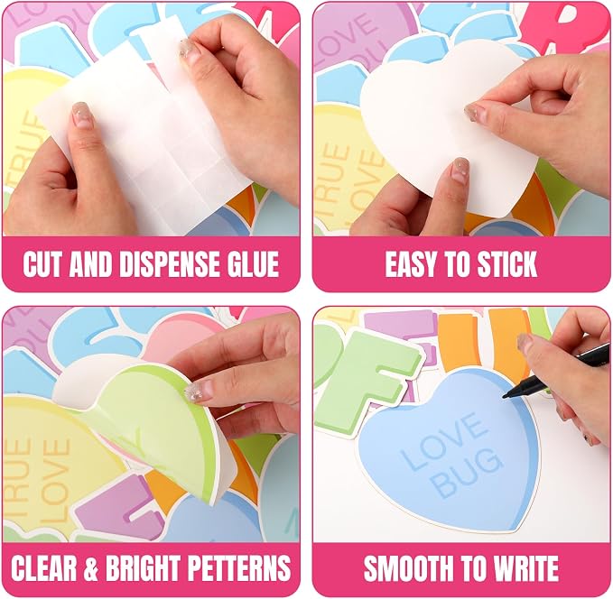 JarThenaAMCS Valentine's Day Classroom Door Decoration Candy Hearts Bulletin