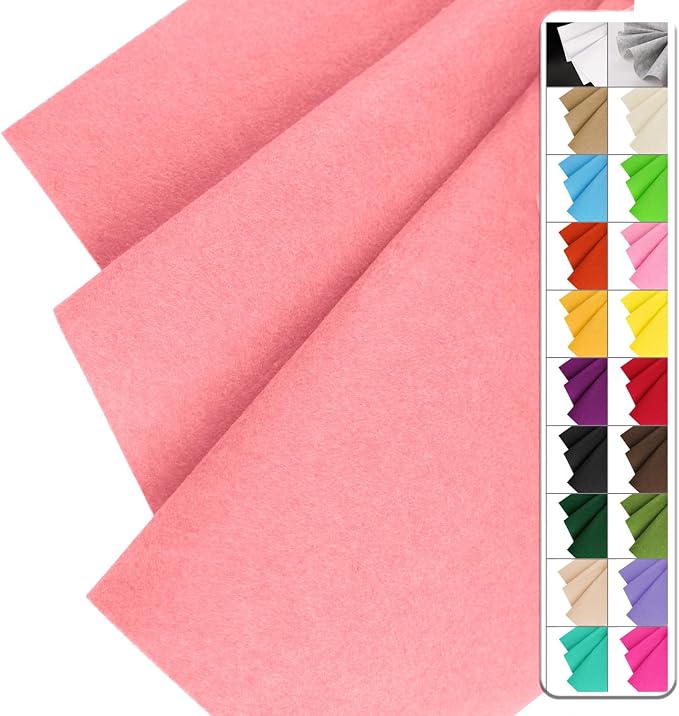 IONTACH 36" X 36" Stiff Felt Fabric 1.2mm Thick | Felt Sheet
