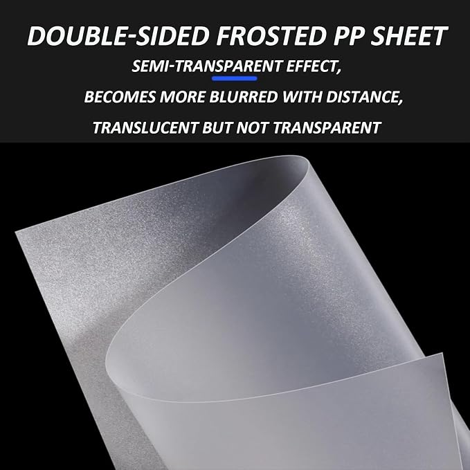 0.5mm Frosted Translucent PP Sheets, Flexible PVC Board