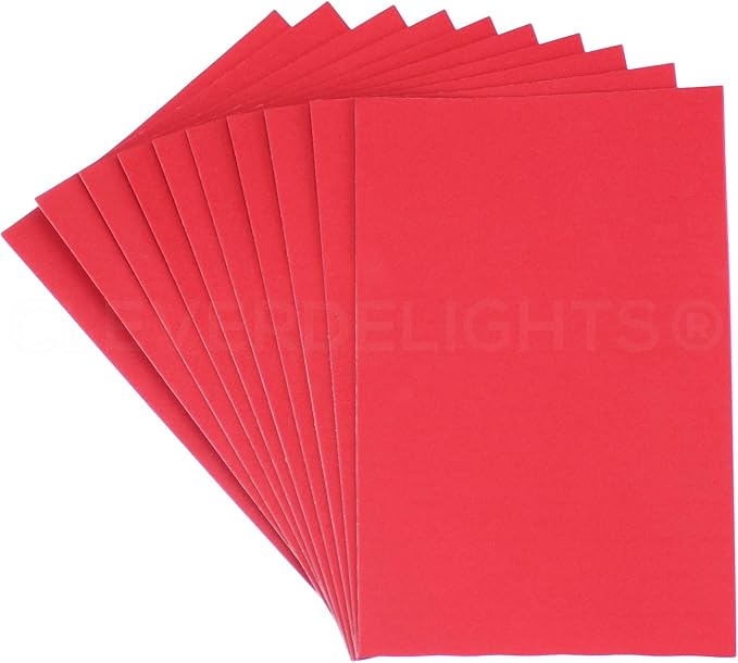 10 Pack - CleverDelights 8" x 12" Foam Sheets - Assorted Colors - Large Self