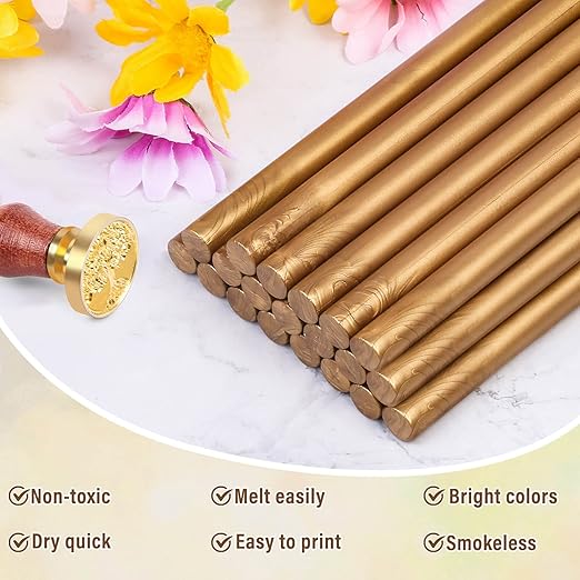 Sealing Wax Sticks, Paxcoo 20pcs Wax Seal Sticks, Glue Gun Sealing Wax Sticks