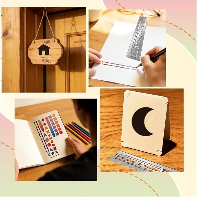 Metal Bookmark Ruler for Journals, Habit Tracker, Drawing Measuring Tools