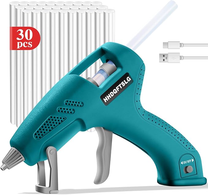 Cordless Hot Glue Gun, Fast Preheating