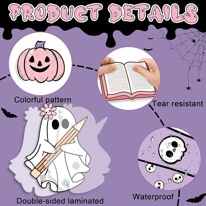 Halloween Ghost Bulletin Board Halloween Reading Classroom Decorations Cute