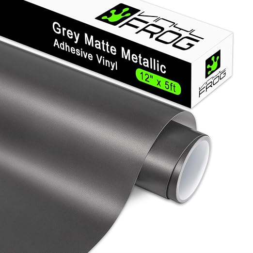 VINYL FROG Matte Metallic Adhesive Vinyl, Car and Other Stickers