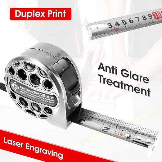 4PCS Tape Measure 25Ft/7.5M Double Side Scale Metric/Imperial Mesuring Tape |
