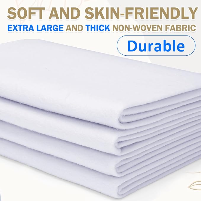 XSEINO Ice White Large Felt Fabric 108" X 36 ", 1.4 mm Thick Soft Felt Fabric