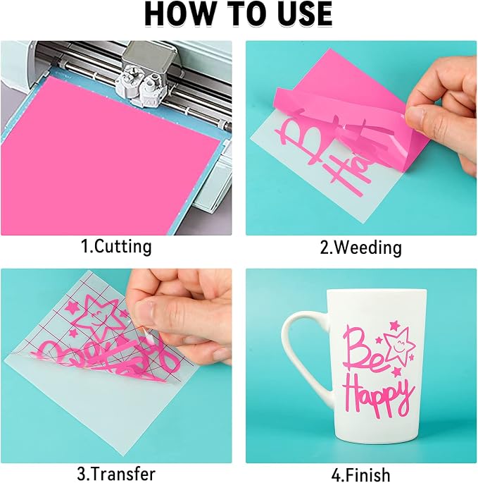 Lya Vinyl Neon Pink Permanent Vinyl