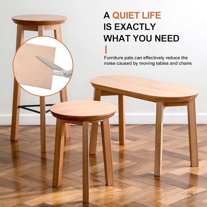 Felt Furniture Pads 10pcs 8" x 6" Self Adhesive Cuttable Furniture Felt Pads