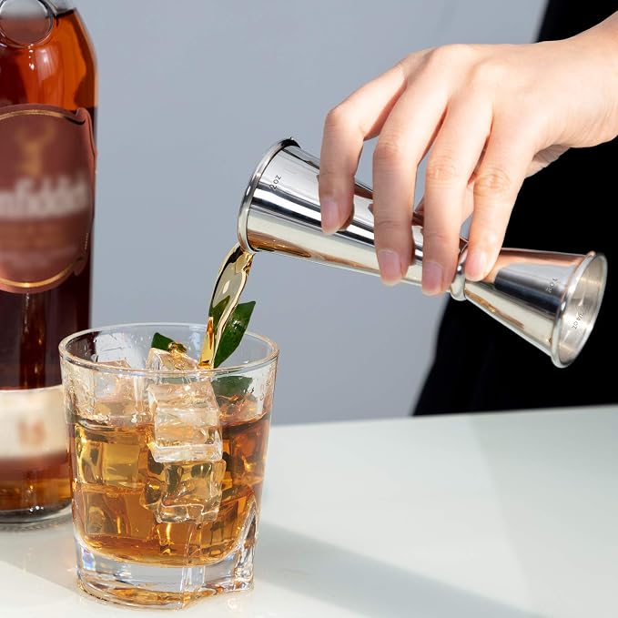 Briout Jigger for Bartending, Double Cocktail Jigger Japanese Premium 304