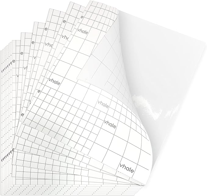 VHALE Glossy Clear Self-Adhesive Overlay Laminating Sheet Contact Papers