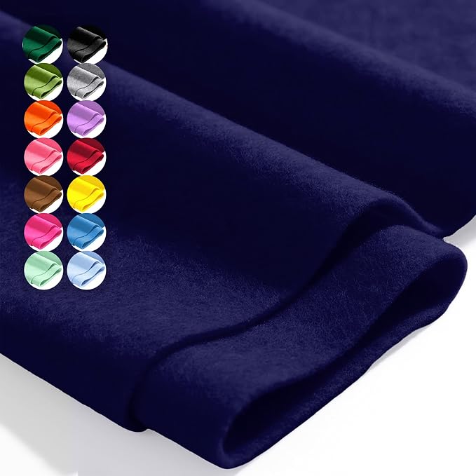 Navy Blue 36" X 36" Felt Fabric Sheet