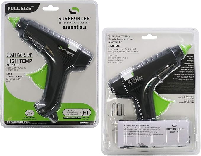 Surebonder H-270 Essentials Series 40 Watt Full Size High-Temperature Hot Glue