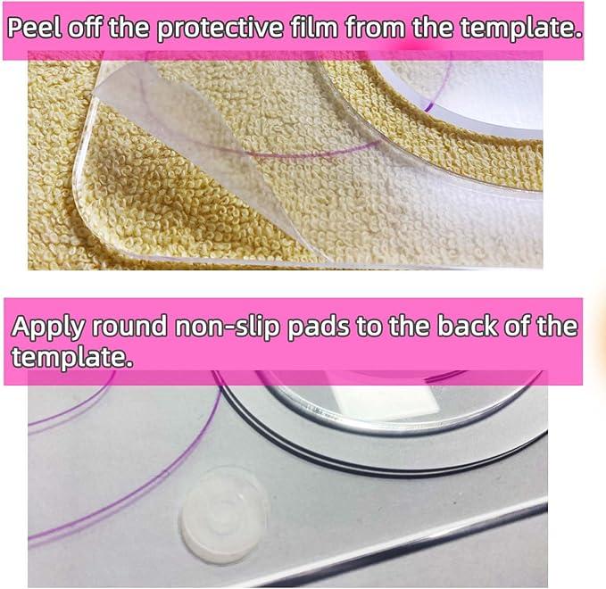 3Pcs Free Motion Quilting Templates