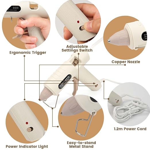 ADHES 0.27" x 4" Hot Melt Glue Gun Sticks 40W