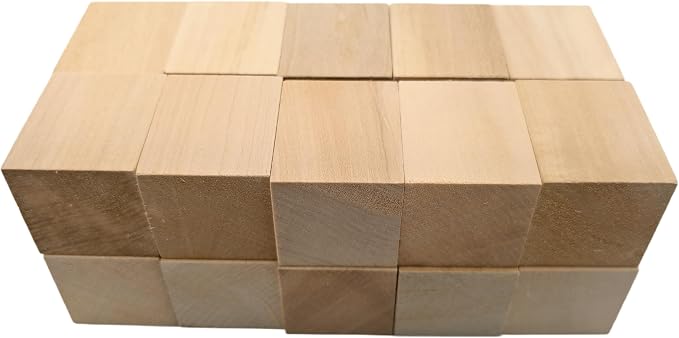 20PCS Carving Blocks, Whittling Wood Carving Kit, Unfinished Wooden Blocks