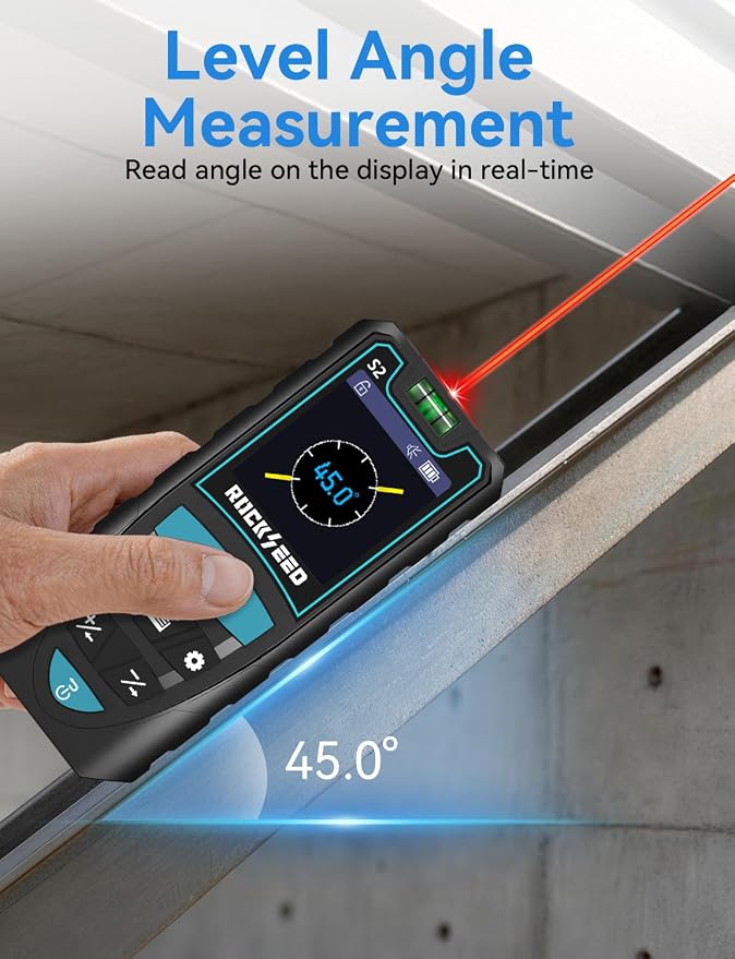 Laser Measuring Tool 165ft, RockSeed S2C Red Beam Laser Measure